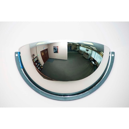 Half Dome Acrylic Mirror, Indoor, 26 Dia., 180° Viewing Angle